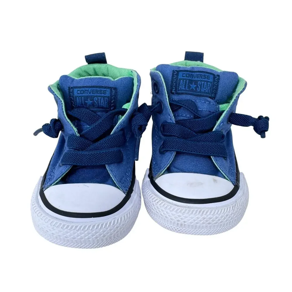 Converse Taylor All Star Street Mid‎ Toddler's Shoes Unisex Kids 3 Blue 760072F